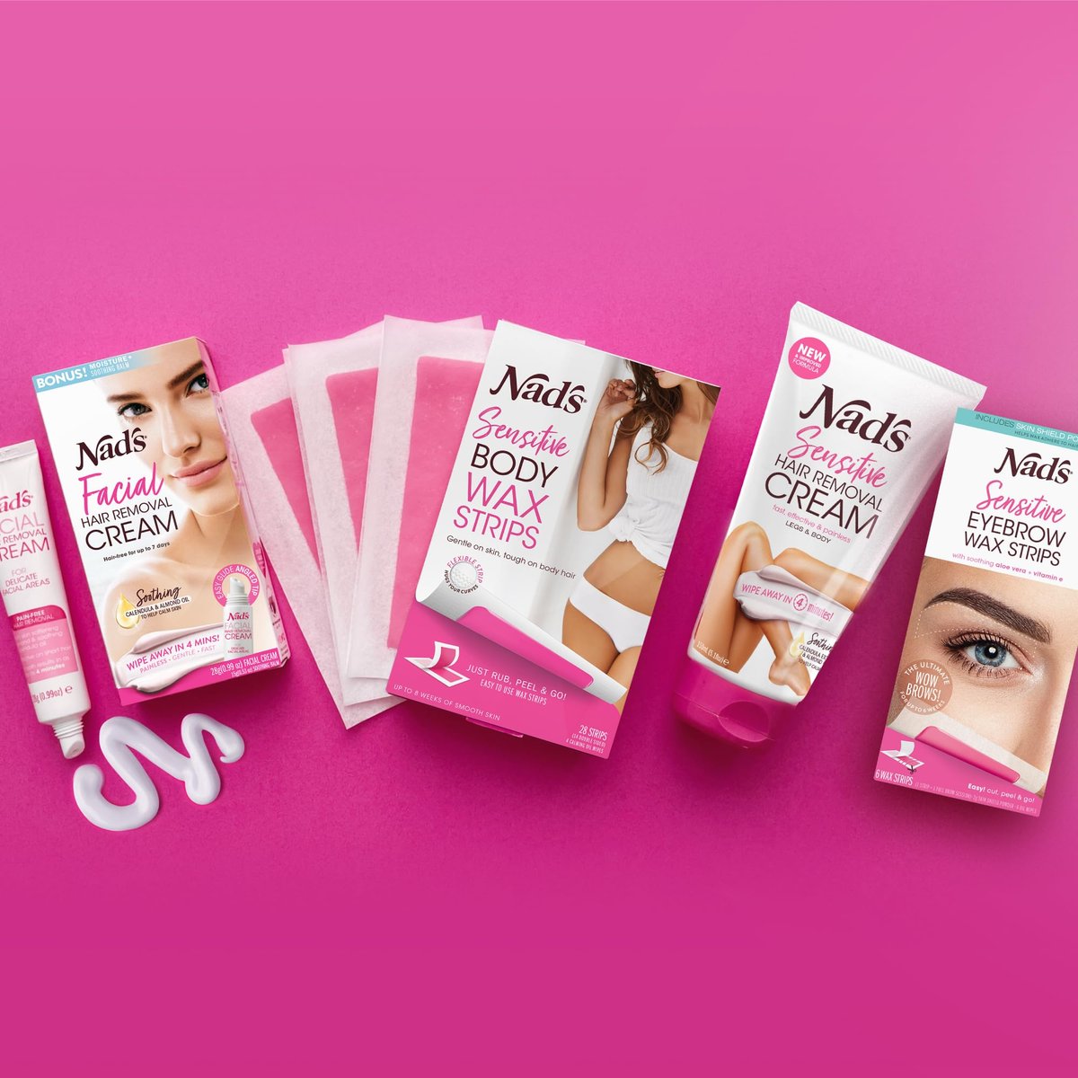 Nad's Eyebrow Wax Strips - Facial Hair Removal for Women - Eyebrow Wax Kit with 6 Strips, 6 Calming Oil Wipes & Skin Protection Powder - görsel 15