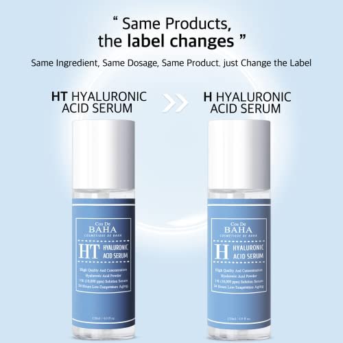 Cos De BAHA Hyaluronic Serum 4 Fl Oz – Pure Sodium Hyaluronate 10,000 ppm Hydrating Face Serum for Dry & Dehydrated Skin – Lightweight Fragrance-Free Korean Skincare Formula (120 ml) Avelisse