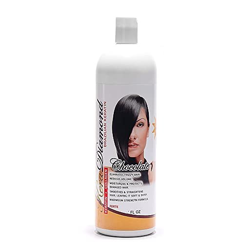Kera Diamond Keratin Treatment Chocolate Restore with Vitaminas - 16 oz Hair Mask & Conditioner Avelisse