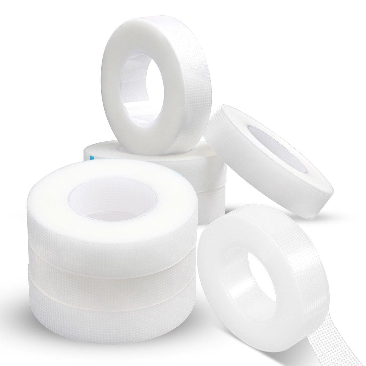 fenshine Lash Tape – 8 Rolls PE Micropore Medical Tape for Eyelash Extensions, Translucent Fabric Tape for False Eyelash Application, 0.5 Inch x 29.5 Feet Each - görsel 1
