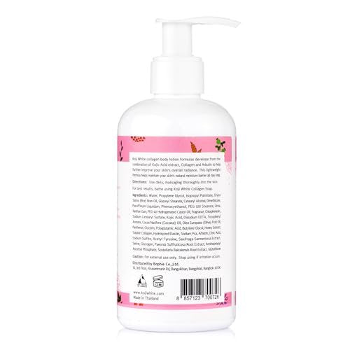 Koji White Kojic Acid & Collagen Body Lotion – Skin Brightening Moisturizer for Glowing, Even Skin Tone – Vegan, 8.45 Fl Oz (2-Pack) Avelisse
