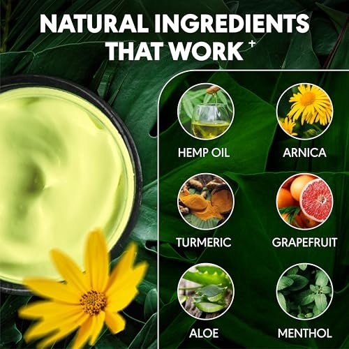 SWIZON Cream with Organic Arnica Montana, Emu Oil, Curcumin, Turmeric, MSM, Aloe Vera, Glucosamine, Peppermint & Boswellia – Soothing Comfort Cream, 4 oz Avelisse