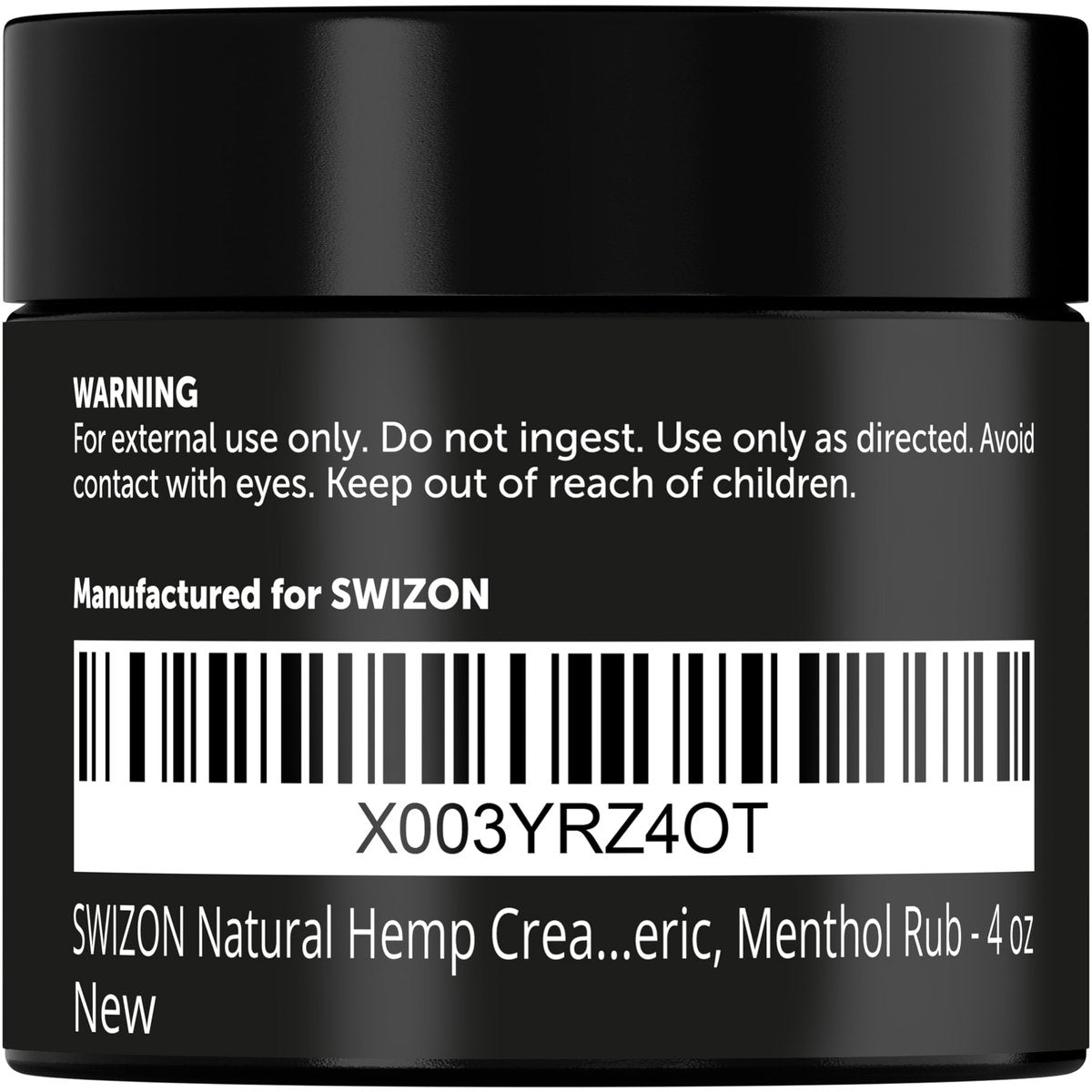 SWIZON Cream with Organic Arnica Montana, Emu Oil, Curcumin, Turmeric, MSM, Aloe Vera, Glucosamine, Peppermint & Boswellia – Soothing Comfort Cream, 4 oz Avelisse