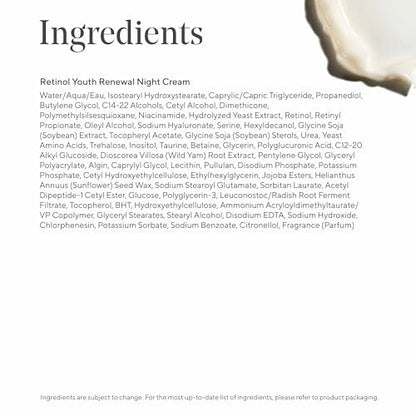 Murad Retinol Youth Renewal Night Cream - Anti-Aging Moisturizer with Retinol Tri-Active Technology and Niacinamide, Fights Wrinkles and Fine Lines, Boosts Radiance and Firms Skin - 1.7 Fl Oz Avelisse