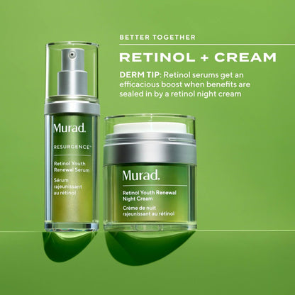 Murad Retinol Youth Renewal Night Cream - Anti-Aging Moisturizer with Retinol Tri-Active Technology and Niacinamide, Fights Wrinkles and Fine Lines, Boosts Radiance and Firms Skin - 1.7 Fl Oz Avelisse