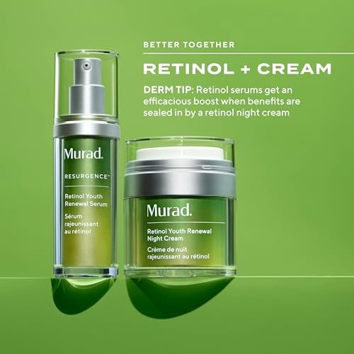 Murad Retinol Youth Renewal Night Cream - Anti-Aging Moisturizer with Retinol Tri-Active Technology and Niacinamide, Fights Wrinkles and Fine Lines, Boosts Radiance and Firms Skin - 1.7 Fl Oz Avelisse