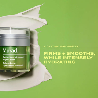 Murad Retinol Youth Renewal Night Cream - Anti-Aging Moisturizer with Retinol Tri-Active Technology and Niacinamide, Fights Wrinkles and Fine Lines, Boosts Radiance and Firms Skin - 1.7 Fl Oz Avelisse