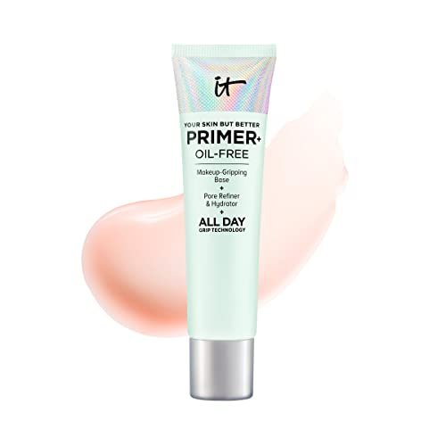 IT Cosmetics Your Skin But Better Makeup Primer+ - Clear, 1 fl oz - Extends Makeup Wear, Hydrates, Refines Pores Avelisse