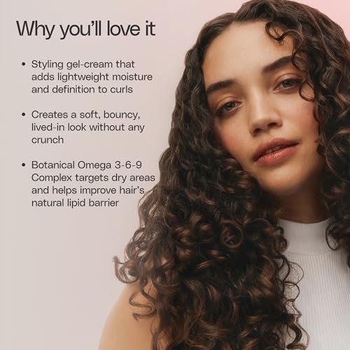 Ouidad VitalCurl+ Define & Shine Styling Gel Cream for Curly Hair, 6 oz Avelisse