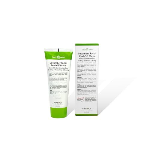 Dearderm Cucumber Facial Peel-Off Mask – 3.4 fl oz (100 ml) – Gentle Exfoliating & Pore Cleansing Mask Avelisse