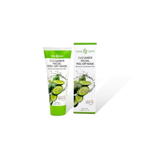 Dearderm Cucumber Facial Peel-Off Mask – 3.4 fl oz (100 ml) – Gentle Exfoliating & Pore Cleansing Mask Avelisse