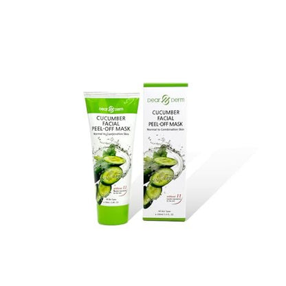 Dearderm Cucumber Facial Peel-Off Mask – 3.4 fl oz (100 ml) – Gentle Exfoliating & Pore Cleansing Mask Avelisse