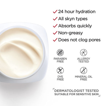 L'Oreal Paris Revitalift Anti Aging Face and Neck Cream, Smoothing and Firming Moisturizer for 24HR Hydration, Fragrance Free, 1.7 Oz
