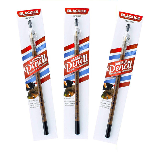 Black Ice Spray Barber Pencil - 3 Pack, Alcohol-Free Hairspray for All Hair Types