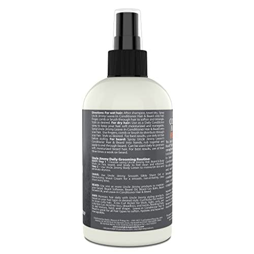 Uncle Jimmy Leave-In Beard Conditioner – Hydrates, Softens & Eliminates Dandruff (8 Fl Oz) - görsel 12