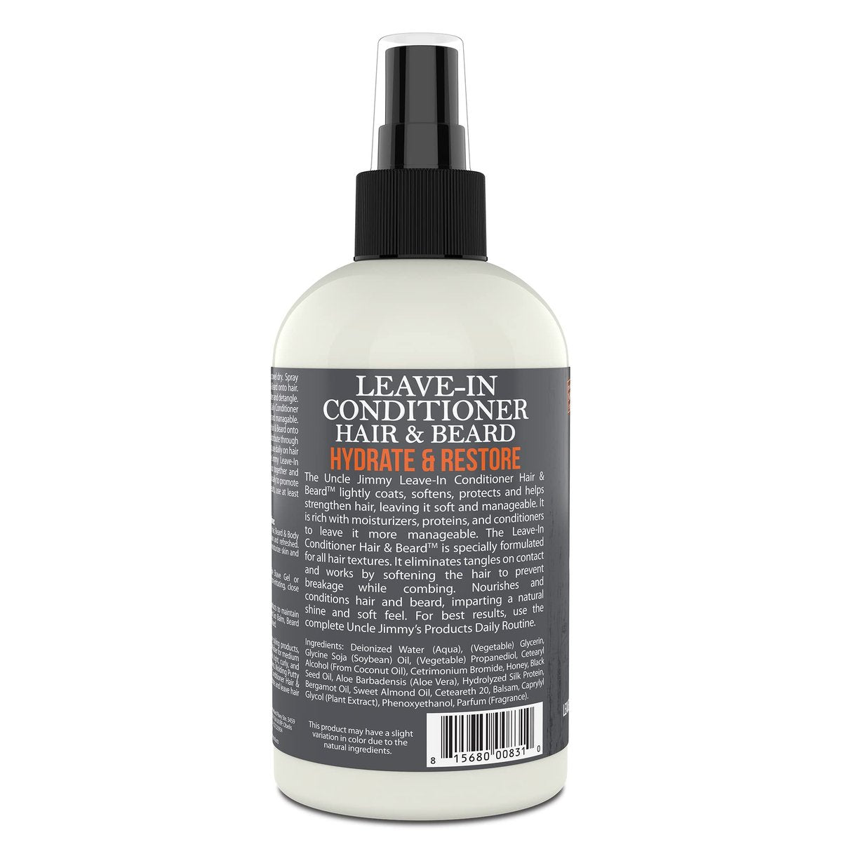 Uncle Jimmy Leave-In Beard Conditioner – Hydrates, Softens & Eliminates Dandruff (8 Fl Oz) - görsel 9