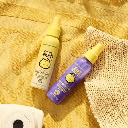 Sun Bum Lighten and Tone Travel Kit - Blonde Hair Lightener and Tone Enhancer - Enhances Hair Color and Shine while Neutralizing Brassy Tones - UV Protecting - Vegan and Cruelty Free (4 oz, 1.5 fl oz)