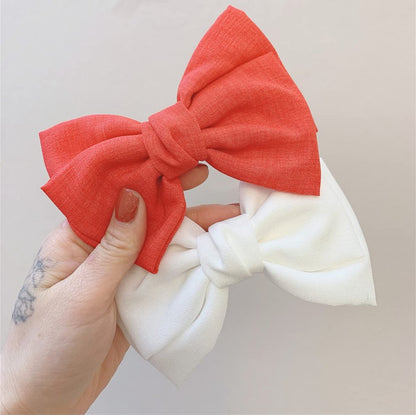 6-Piece French Hair Bow Clips - Metal Barrette Set for Women and Girls, Ideal Gift for Birthday, Daily Wear, and Holidays (Black, Red, Green, Blue) Avelisse