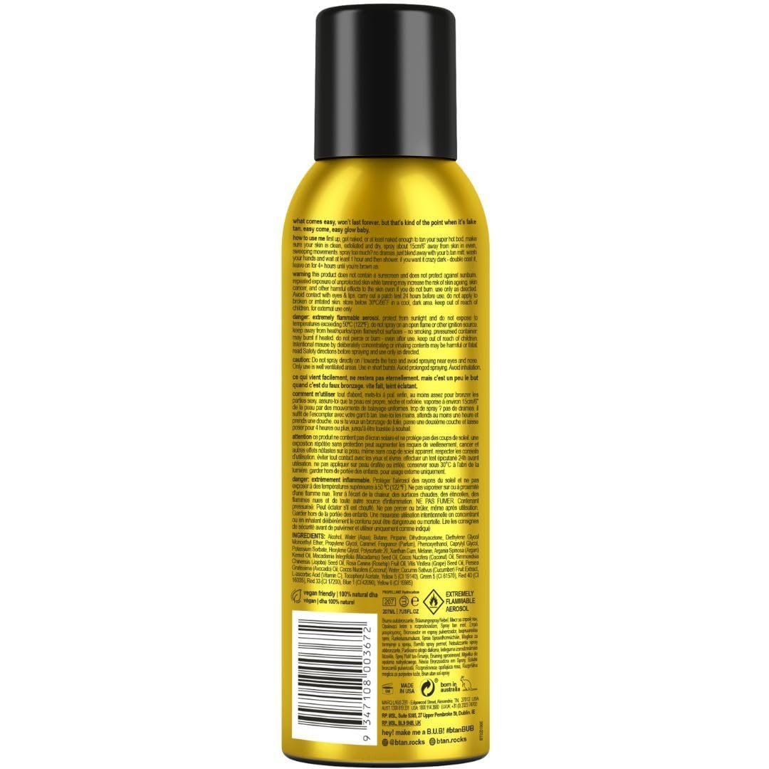 b.tan Self Tanner Bronzing Mist | Fast 1 Hour Express Sunless Tanning Spray, No Fake Tan Smell, Dark Bronzing Glow for Face & Body, Vegan & Cruelty Free, 7 Fl Oz - görsel 4