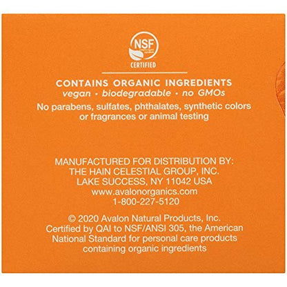 Avalon Organics Vitamin C Moisturizer - Plant-Based, Cruelty-Free Face Cream for Radiant Skin, 1.7 oz