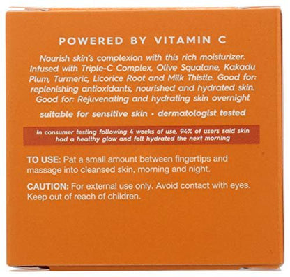 Avalon Organics Vitamin C Moisturizer - Plant-Based, Cruelty-Free Face Cream for Radiant Skin, 1.7 oz