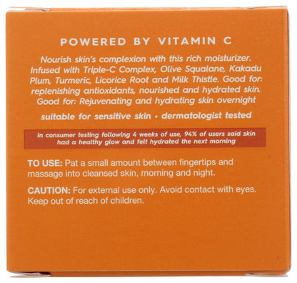 Avalon Organics Vitamin C Moisturizer - Plant-Based, Cruelty-Free Face Cream for Radiant Skin, 1.7 oz