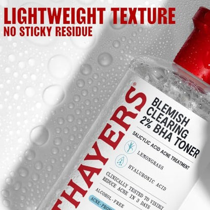 Thayers Blemish Clearing Salicylic Acid Toner - Acne Treatment Face Toner with 2% Salicylic Acid, Soothing & Non-Stripping, 12 Fl Oz