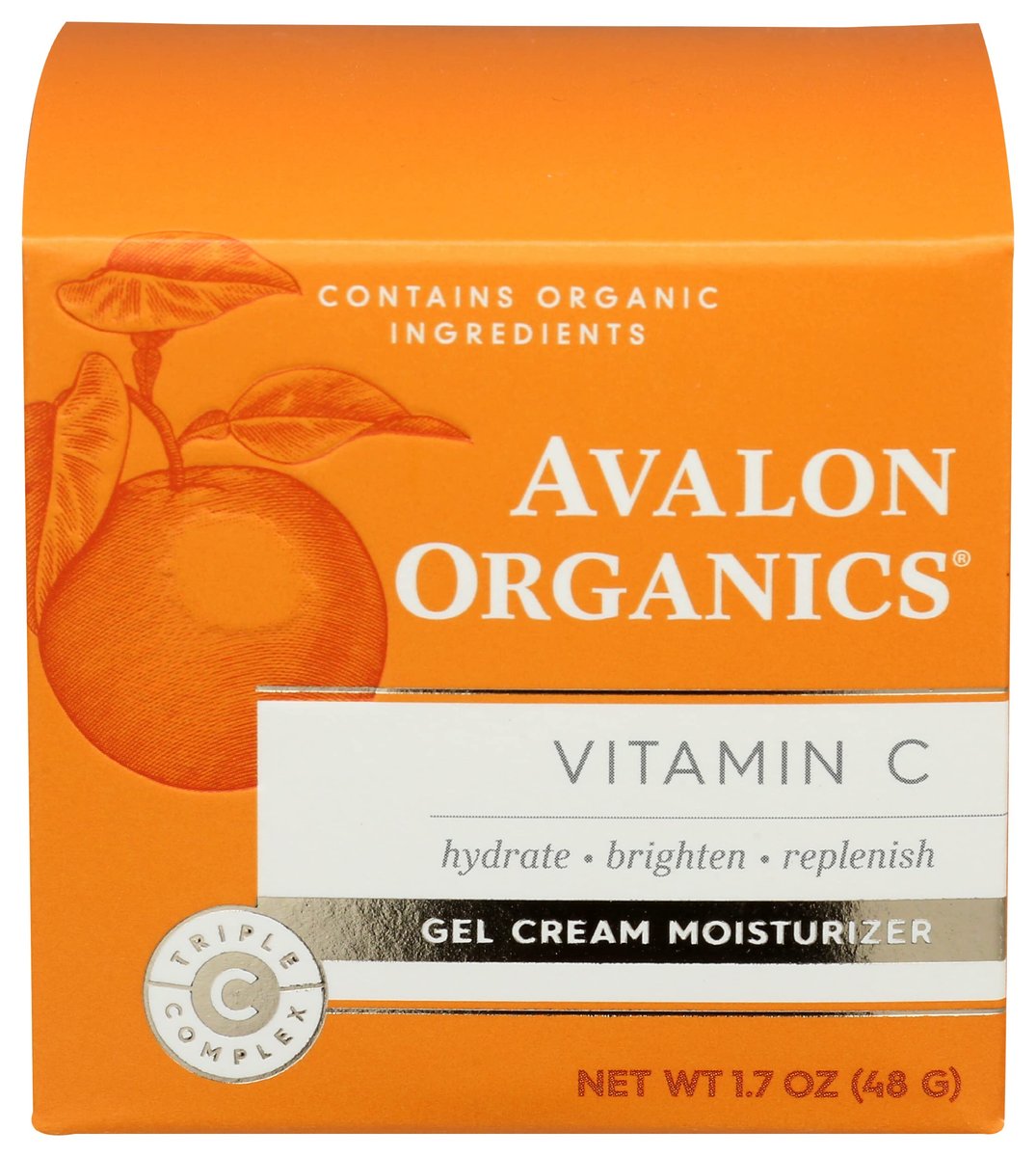 Avalon Organics Gel Cream Moisturizer with Vitamin C - 1.7 oz - görsel 1