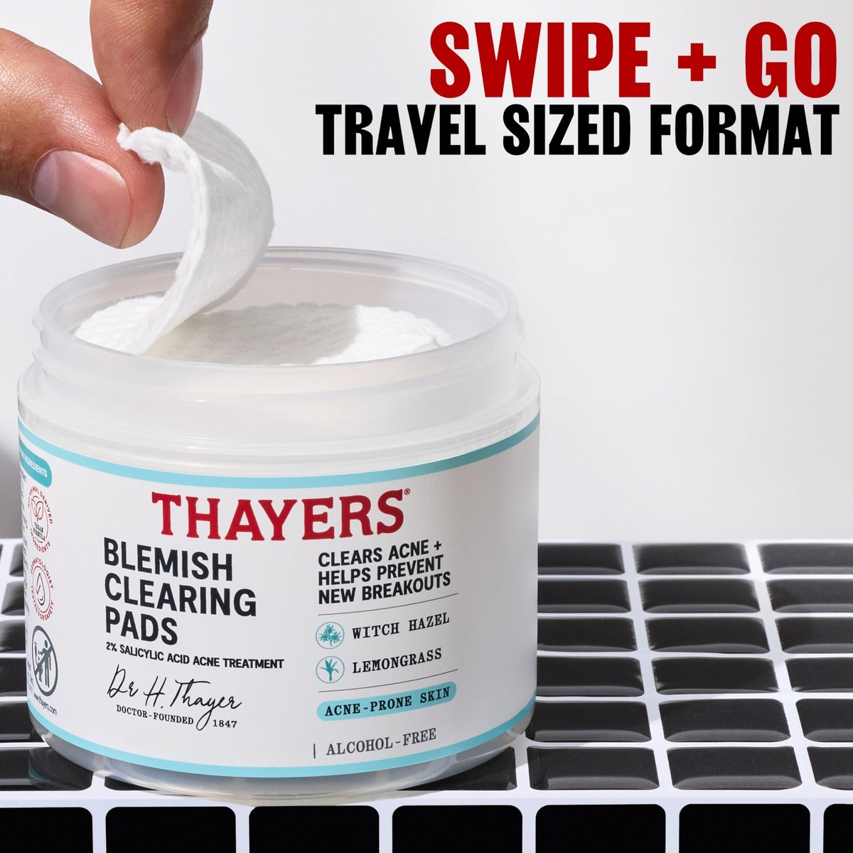 Thayers Blemish Clearing Acne Pads - Salicylic Acid Acne Treatment with Witch Hazel, Pore Reducing & Exfoliating Toner Pads, 60 Count - görsel 17