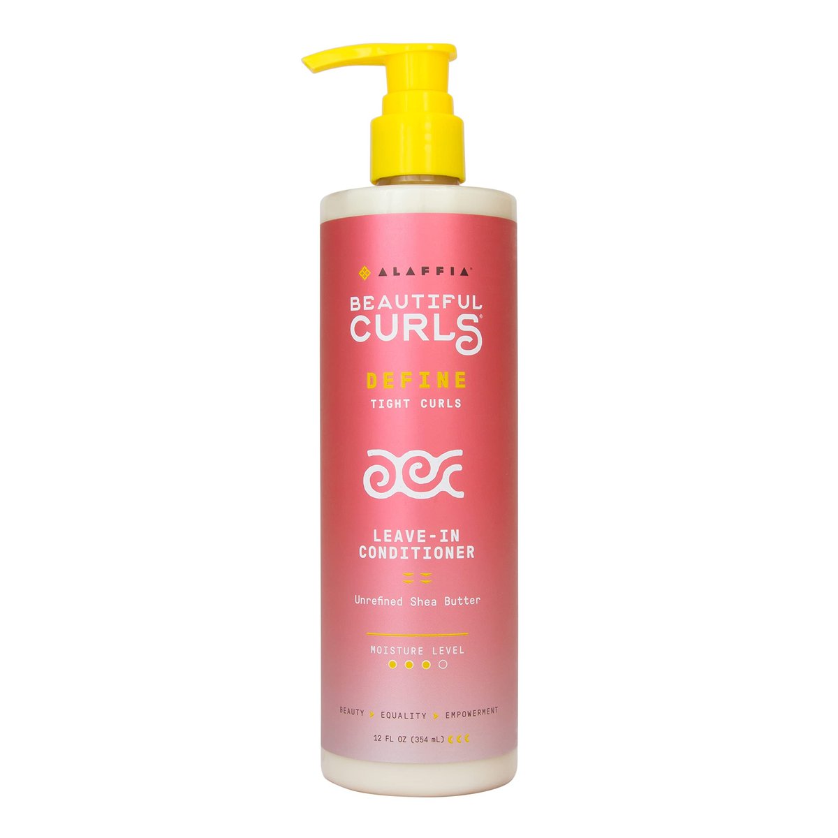 Alaffia Beautiful Curls Leave-In Conditioner for Tight Curls - Shea Butter, Vitamin E & Coconut Oil, 12 oz Avelisse