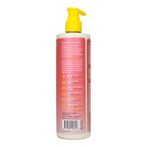 Alaffia Beautiful Curls Leave-In Conditioner for Tight Curls - Shea Butter, Vitamin E & Coconut Oil, 12 oz Avelisse