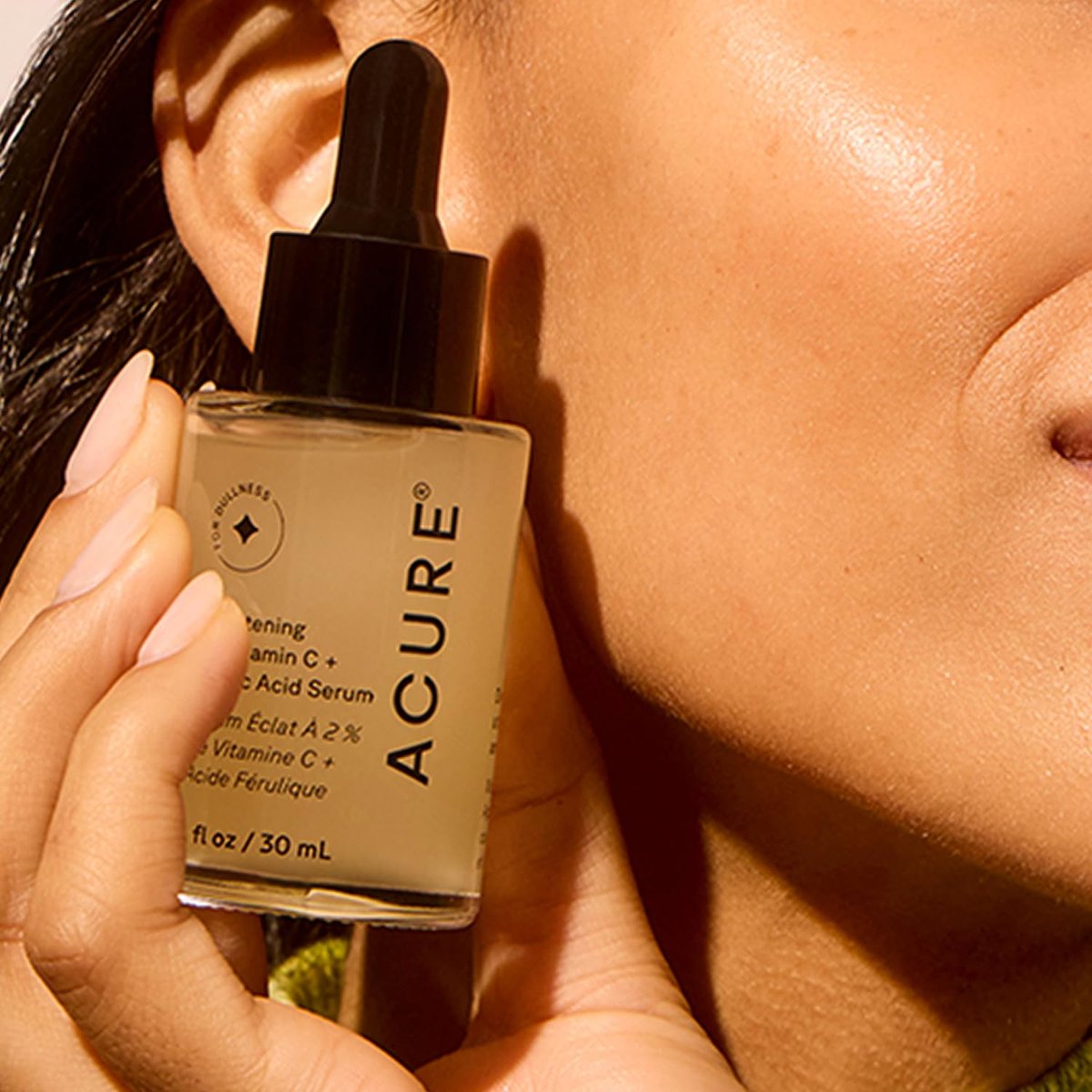 Acure Brightening 2% Vitamin C & Ferulic Acid Serum – Anti-Aging, Glow-Boosting Facial Serum for Women & Men, Vegan & Cruelty-Free, 1 fl oz Avelisse