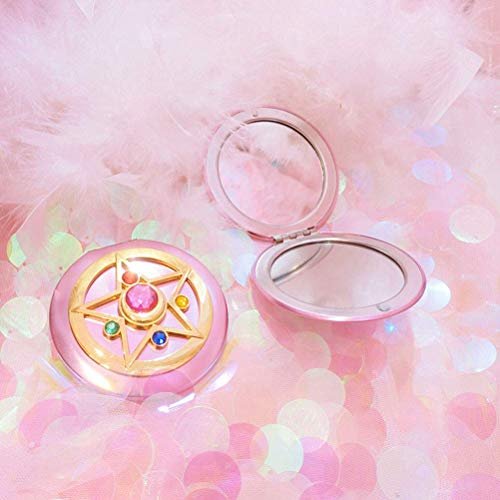 SHOWLOUE Pink Compact Mirror – Portable Double Sided Travel Mirror (2.7 x 2.6 inches) Avelisse