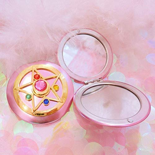 SHOWLOUE Pink Compact Mirror – Portable Double Sided Travel Mirror (2.7 x 2.6 inches) Avelisse