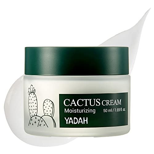 YADAH Cactus Cream - Hydrating Facial Moisturizer for Sensitive Dry Skin, 1.69 Fl Oz - görsel 2