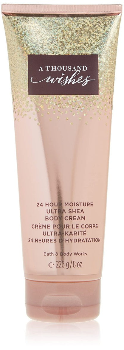 Bath & Body Works A Thousand Wishes Ultra Shea Body Cream - 8 oz | Women's Luxurious Moisturizer