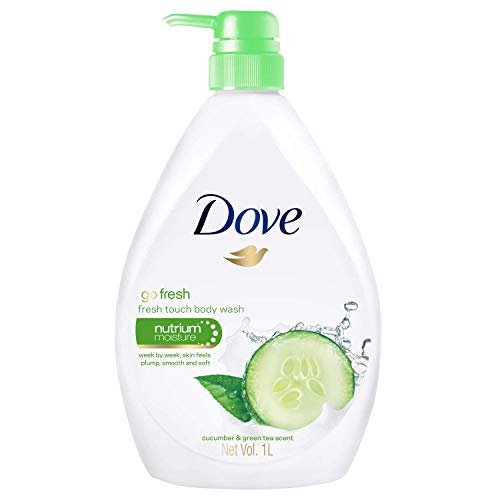 Dove Go Fresh Nourishing Body Wash, Cucumber and Green Tea - 33.8 Fl Oz (Pack of 2) Avelisse