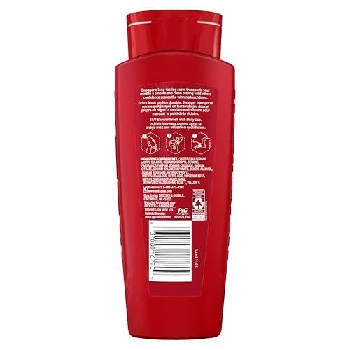 Old Spice Refreshing Body Wash for Men, Swagger with Cedarwood Scent, 3X Defense, 24/7 Shower Fresh, 16 oz (Pack of 4) Avelisse