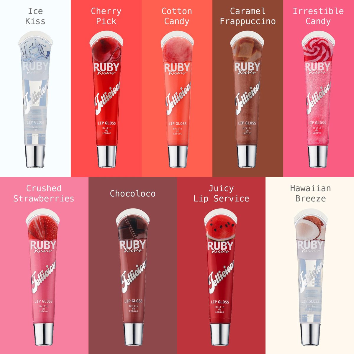 Ruby Kisses Jellicious Mouth Watering Lip Gloss - 3 Pack (PL01 Maximizer, PL03 Pink Glacier, PL04 Nude) - görsel 9
