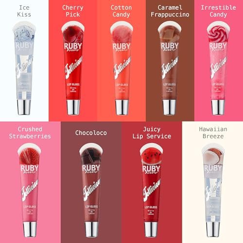 Ruby Kisses Jellicious Mouth Watering Lip Gloss - 3 Pack (PL01 Maximizer, PL03 Pink Glacier, PL04 Nude) - görsel 10