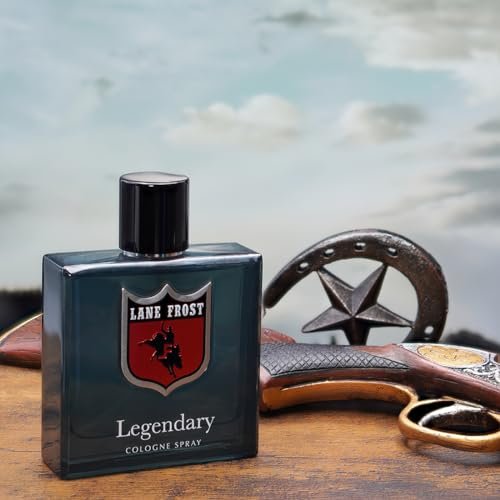 Lane Frost Legendary Cologne for Men - Original Western Scent - Woodsy Masculine Fragrance with Cedarwood and Musk - Long-Lasting 3.4 Fl Oz Avelisse