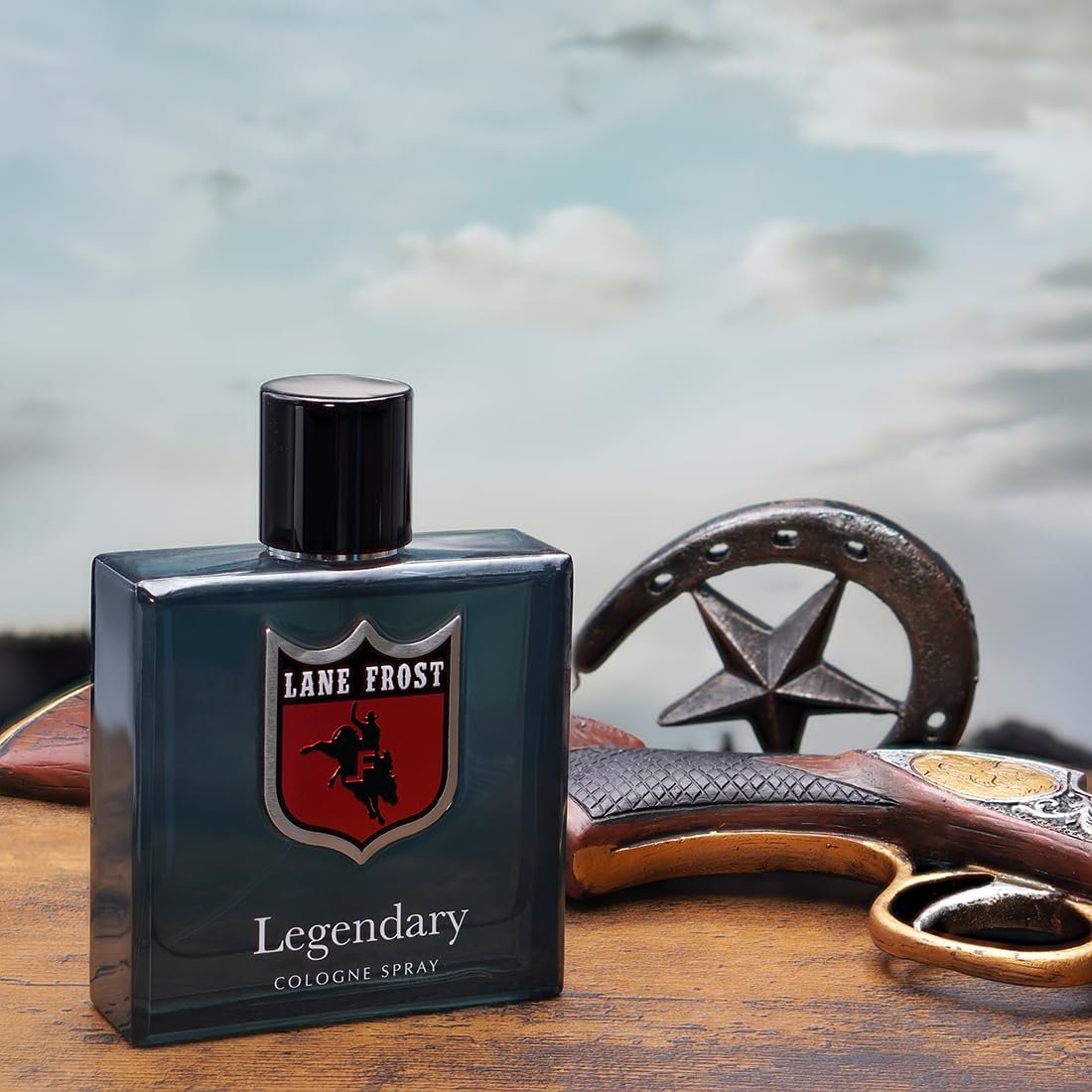 Lane Frost Legendary Cologne for Men - Original Western Scent - Woodsy Masculine Fragrance with Cedarwood and Musk - Long-Lasting 3.4 Fl Oz Avelisse