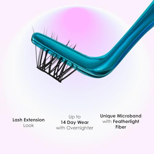 KISS Falscara DIY Lash Extension Starter Kit – 10 Reusable Featherlight Wisps with Bond & Seal Avelisse