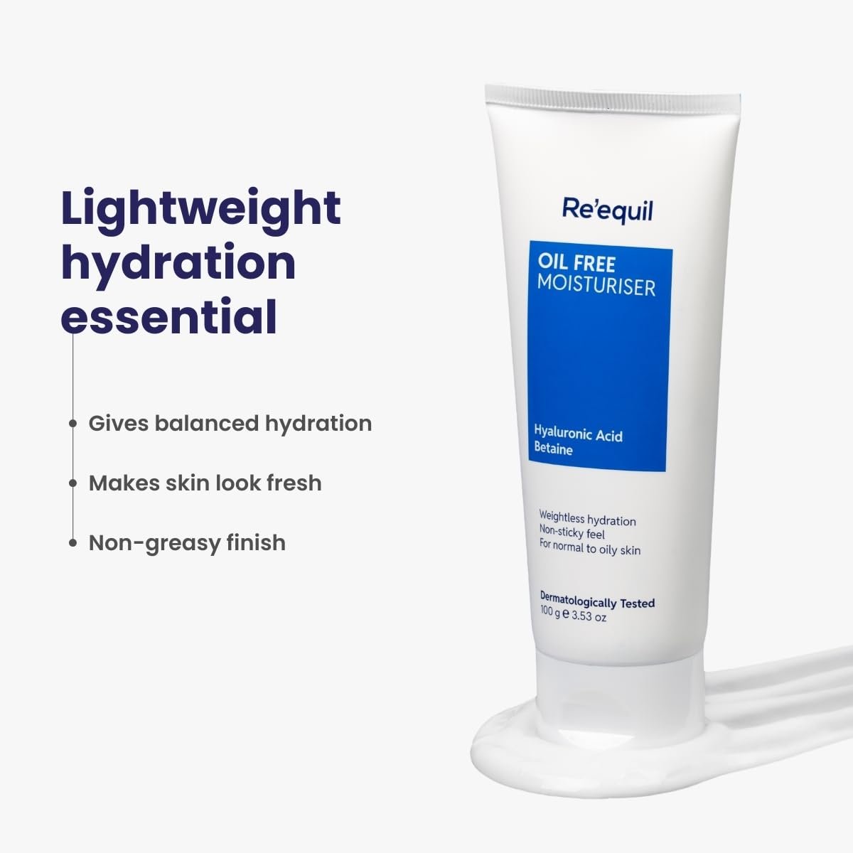 RE' EQUIL Oil Free Moisturiser - Lightweight Face Moisturizer for Normal, Oily & Combination Skin, 100g - görsel 5