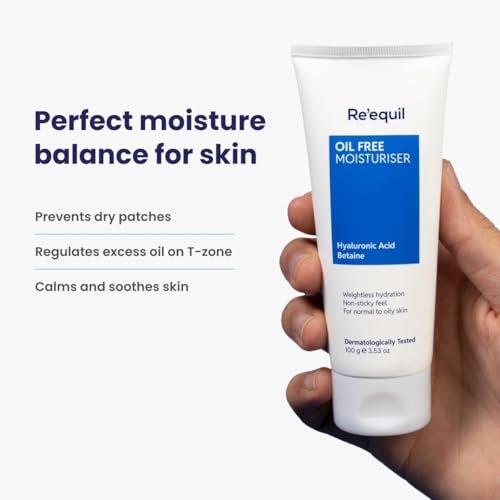RE' EQUIL Oil Free Moisturiser - Lightweight Face Moisturizer for Normal, Oily & Combination Skin, 100g - görsel 8