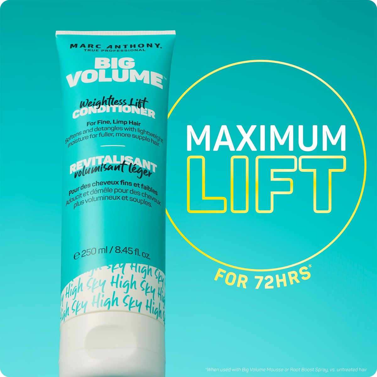 Marc Anthony Big Volume Conditioner, Weightless Moisture for Voluminous Hair, 8.45 Fl Oz - görsel 3