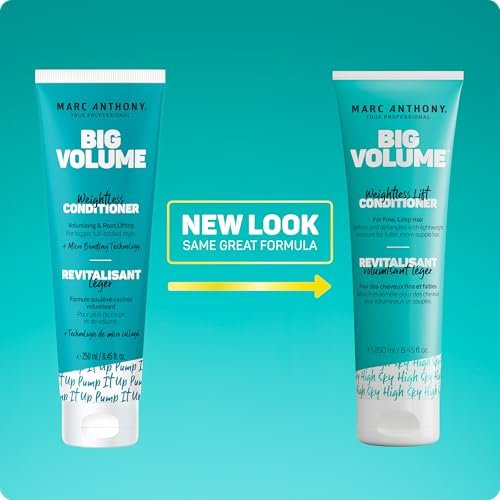 Marc Anthony Big Volume Conditioner, Weightless Moisture for Voluminous Hair, 8.45 Fl Oz - görsel 12