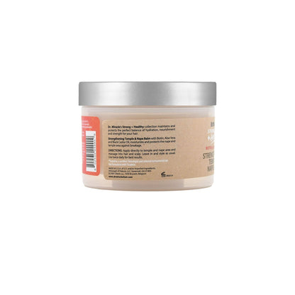 Dr. Miracle's Strong & Healthy Temple & Nape Balm - Aloe Vera & Black Castor Oil for Hair Growth & Length Retention (6 oz)