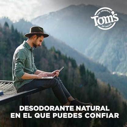 Tom's of Maine Long-Lasting Aluminum-Free Natural Deodorant for Men, Mountain Spring, 2.8 oz. Avelisse