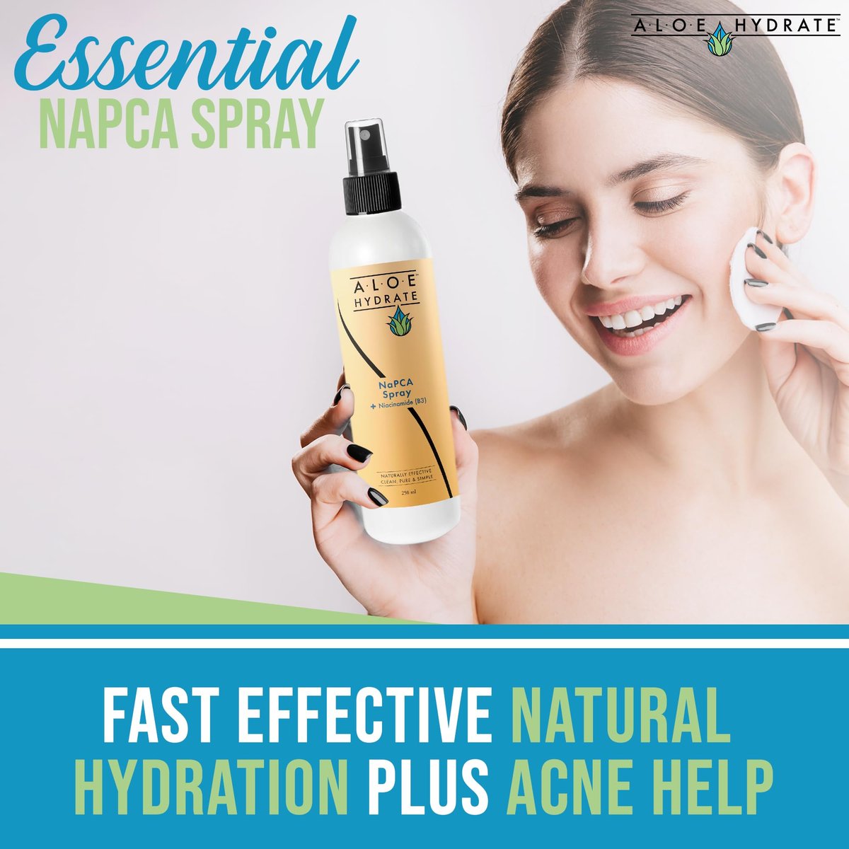 NaPCA Moisturizer Facial Mist & Body Spray - Sodium PCA & Aloe Vera Hydrating Face Spray, Lightweight, Soothes & Restores Skin Barrier for Dry, Sensitive, Acne Prone Skin (8.4 Fl Oz) Avelisse